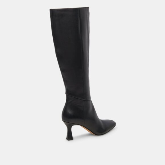 NEW DOLCE VITA Leather Gyra Wide Calf High Shaft Boots DARK OLIVE 925 6t3 - Picture 7 of 10